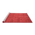 thumbnail image 2 of Ahgly Company Machine Washable Indoor Square Oriental Red Industrial Area Rugs, 5' Square, 2 of 4