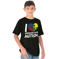 thumbnail image 5 of I Love Someone with Autism Puzzle Crewneck T Shirts Boy Girl Teen Brisco Brands M, 5 of 5