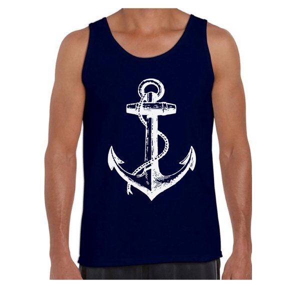 Awkward Styles Sea Tank Top for Boys Marine Clothing Collection Anchor Tank Top for Men Mister Captain Tank Top Sea Lovers Gifts Sea Themed Party Clothes Gifts for Husband Sailor Tanks Anchor Shirts