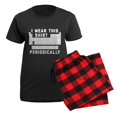 thumbnail image 5 of CafePress - I Wear This Shirt Periodical Women's Dark Pajamas - Women's Short Sleeve Print T-Shirt and Pants Dark Cotton Pajama Set, 5 of 7