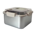 thumbnail image 4 of ¡Oferta Exclusiva!, Fiambrera sellada de acero inoxidable 304 con desbordamiento, caja de almacenamiento para refrigerador, lonchera portátil, caja de acero inoxidable 304 Akmoler, 4 of 8