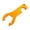 Orange, variant on Heavy Duty PVC Camping Tools, 6-in-1 Multi-Tool with Shovel, Axe, Whistle, and Knife