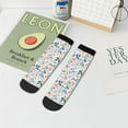 thumbnail image 7 of Naloa Watercolor Wildflowers 1 Ankle Socks for Women Non Slip Socks No Show Socks Classic Low Cut Casual Socks Casual Socks, 7 of 7