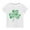 White, variant on Odeerbi St. Patrick's Day T-Shirt Kids Boys Girls Clothes Toddler Fashion Cute Round Neck Four Leaf Clovers Print Short Sleeve Top