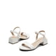 thumbnail image 5 of Sandalia DREAM PAIRS con Tacón Grueso, Punta Abierta y Correa al Tobillo Blanca, 5 of 7