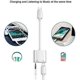 thumbnail image 2 of Paquete de 2 adaptadores de auriculares YONGSHENG para iPhone 2 en 1 Lightning a audio auxiliar de 3,5 mm + divisor de cargador, 2 of 5