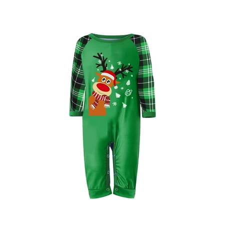 

LisenraIn Family Christmas Pjs Matching Sets Baby for Adults and Kids Pet Unisex Holiday Xmas Sleepwear Set