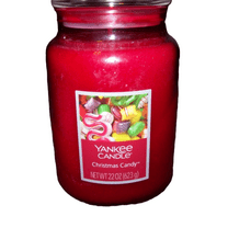 Yankee Candle Christmas Candy Classic Large Jar Candle, 22 Ounces