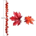 thumbnail image 3 of Coolmade 2 Pack Fall Maple Leaf Garland - 6.5ft/Piece Artificial Foliage Garland Autumn Hanging Fall Leave Vines for Indoor Outdoor Wedding Thanksgiving Dinner Party Decor, 3 of 6