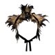 thumbnail image 4 of Capa de plumas artificiales, accesorio decorativo para el cuello, disfraz, bufanda de fiesta Marrón, 4 of 9
