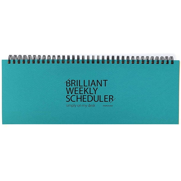 Planificador semanal encuadernado con espiral PAPERIAN Brilliant 30 x 11 cm