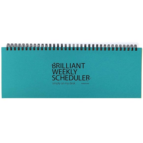 Planificador semanal encuadernado con espiral PAPERIAN Brilliant 30 x 11 cm