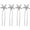 Silver, variant on MasteelfCA 4pcs Bride Hair Pin Hair Piece Beach Wedding Hair Accessories for Brides Jewelry