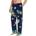 thumbnail image 2 of Balery Men'S Astronaut Dinosaur And Space Pants,Sleepwear Pants,Pajama Pants,Pj Bottoms Drawstring And Pockets-Small, 2 of 9