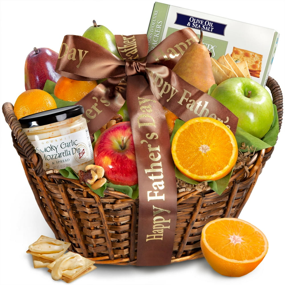Golden State Fruit Happy Father's Day Cheese, Nuts & Fresh Fruit Gift