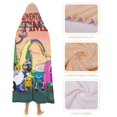 thumbnail image 4 of Adventure Time Wearable Blanket Cloak Arctic Velvet Hooded Blanket Soft Fuzzy Hoodie Blanket Cape for Adults Kids 50"x60", 4 of 8