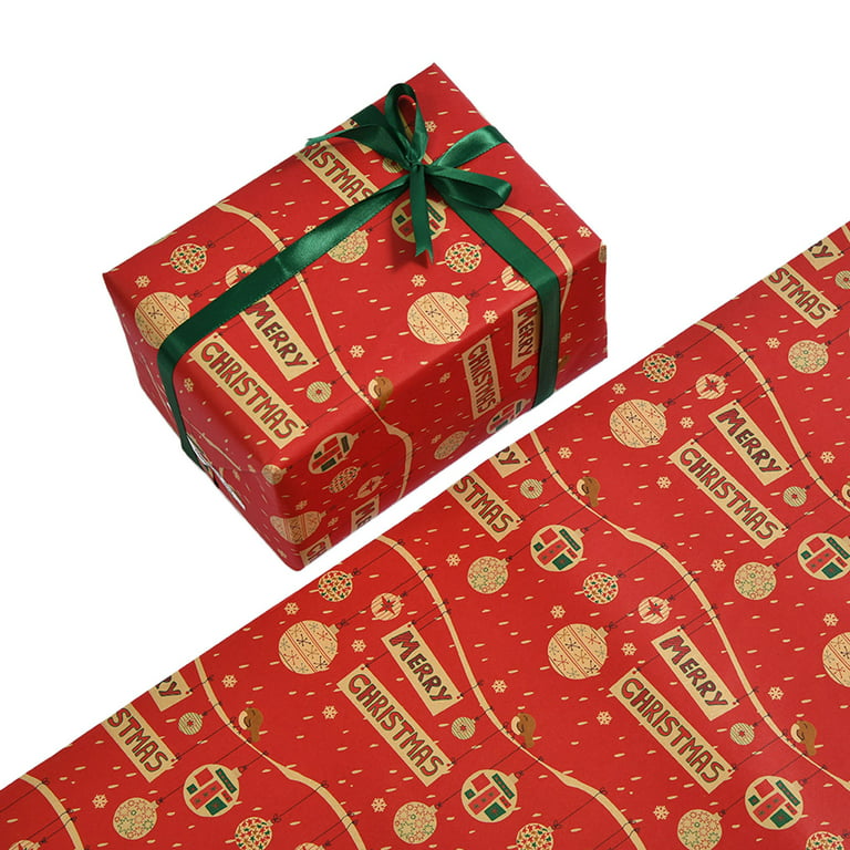 1PC DIY Men's Women's Children's Christmas Wrapping Paper Holiday Gifts  Wrapping Truck Plaid Snowflake Green Tree Christmas Design Snowflake Car  Christmas Wrapping Paper Quality Wrapping Paper 