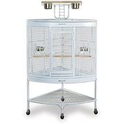 Prevue Pet Products Large Corner Birdcage, White