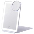 thumbnail image 1 of Mirror Portable Folding with 10X HD Mirror Tricolor Dimming Makeup Mirror Ultrathin Travel Mirror White, 1 of 5
