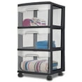 thumbnail image 5 of Sterilite 3 Drawer Cart Plastic, Walmart Black, 5 of 5