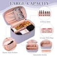thumbnail image 4 of Bolsa de maquillaje Dajasan Travel Cosmetic de piel sintética impermeable, 4 of 8