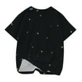 thumbnail image 5 of Odeerbi Toddler Kids Boys Girls Galaxy Gradient Tops Short Sleeve T-shirt Summer Funny Graphic Shirts 3-14 Years Black, 5 of 5