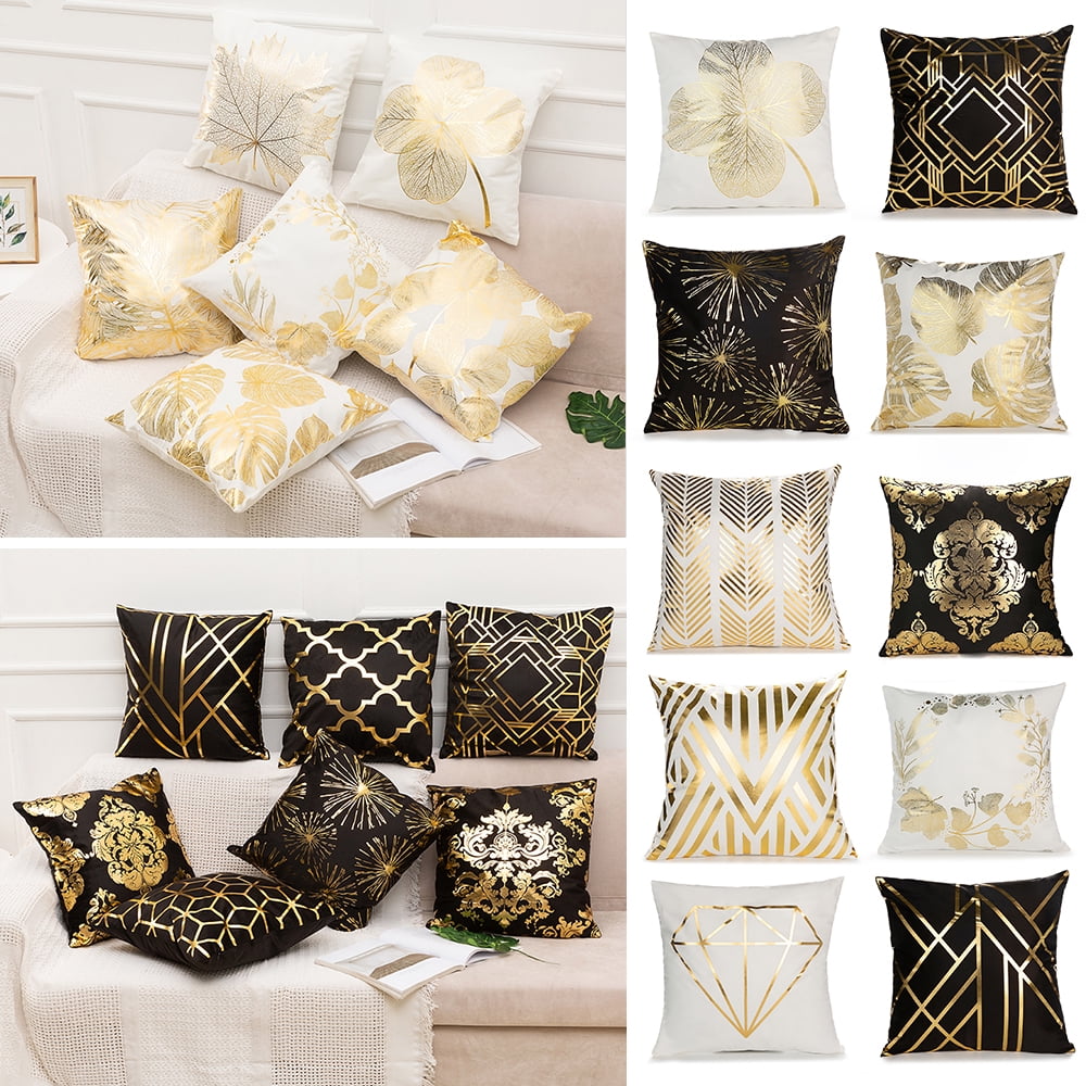 Yellow Linen Pillow Case Sofa Car Waist Throw Cushion Cover Home Decoration 18'' 