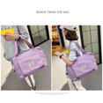 thumbnail image 4 of Bolso de hombro de tela Oxford impermeable para mujer bolsa plegable Ehuebsd de gran capacidad para entrenamiento viaje gimnasio acampada al aire libre senderismo, 4 of 9