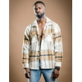 thumbnail image 2 of COOFANDY Men's Flannel Shirts Casual Button Down Plaid Shirt Jacket Long Sleeve Fleece Shacket with Pockets, 2 of 6