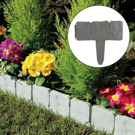 Ultra-thin Garden Fence, Garden Plastic Fence, Gray For Green Spaces ...