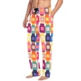 thumbnail image 2 of FORMRS Mens Pajama Pants with Pockets Sleepwear Lounge Bottoms Sizes S-2XL, Colorful Jars, 2 of 7