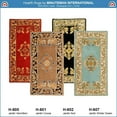 thumbnail image 3 of Minuteman International Rectangular Noir Jardin Wool Fireplace Hearth Rug, 3 of 6