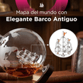 thumbnail image 4 of Decantador Premium Dover 850 ml - Kit de Cristalería con Diseño de Navegación y Mapamundi, 4 of 9