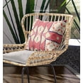 thumbnail image 3 of Cosmic Circle Sprays Indoor/Outdoor Pillow with Removable Cover in Red Yellow White26x26, 3 of 4