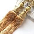 thumbnail image 5 of Handmade Curtain Rope Tie High Quality Large Gold Tennis Ball European Hanging Curtain Ball Curtain Tie Rope Tie Single Ball Tassel Ball Rope / 2 Piece Set (Light Gold), 5 of 5