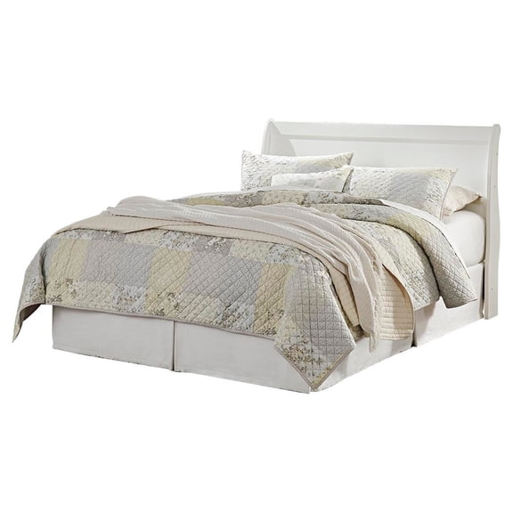 Signature Design by Ashley Traditional Anarasia Queen Sleigh Headboard  White