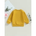 thumbnail image 4 of Bagilaanoe Toddler Baby Girl Casual Sweatshirt Long Sleeve Letter Print Pullover 6M 12M 18M 24M 3T 4T Kids Fall Loose Tee Tops, 4 of 8