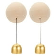 thumbnail image 1 of 2 Conjunto de Campanas para Tiendas, Timbre de Madera Colgante Magnético para Puertas, Bola, 1 of 6