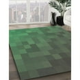 thumbnail image 2 of Ahgly Company Indoor Square Patterned Clover Green Area Rugs, 7' Square, 2 of 6