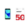 Verizon Samsung Galaxy J7 16GB Prepaid Smartphone, Black + Airtime Bundle