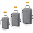 thumbnail image 2 of Organizador de maletas extensible de 3 piezas, Bolsas organizadoras de equipaje de viaje livianas (gris), 2 of 5