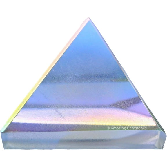 Angel Aura Quartz Pyramid Crystal Healing Stones - 1" Inch