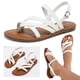 thumbnail image 1 of Zapatos Playa Mujeres Sándalo Casuales Con Verano Punta Abierta (42) White, 1 of 9