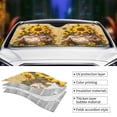 thumbnail image 5 of KAKALAD Sun Flowers Sunflower Gnome 04 Universal Windshield Car Sun Shades Accordion Folding Auto Aluminum Sunshade 51"x 27.5", 5 of 9