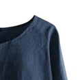 thumbnail image 4 of Levmjia Fashion Women's Plus Size Tops Discount Women's Summer Casual Round O-Neck Short Sleeve Flower Printing Loose Shirt Tops, 4 of 4