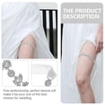 thumbnail image 3 of Bridal Garter Rhinestone Flower Leg Ring Elegant Thigh Ring Elastic Leg Bands, 3 of 4