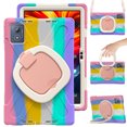 thumbnail image 2 of For Lenovo Tab K11 Plus 11.5 Inch 2024 Case, 360 Rotatable Handle Stand, Shoulder Strap, Drop-Proof Design, Colourful Pink, 2 of 7