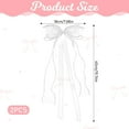 thumbnail image 2 of 2 Pcs Bowknot Curtain Tiebacks, Butterfly Curtain Ties with Pearls, Sweet Bow Curtain Holdbacks Buckles for Home Decorative, 2 of 7