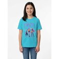 thumbnail image 2 of KPop Demon Hunters, Girls' & Big Girls' Graphic T-Shirt, Huntrix Trio Shine, Sizes 4-16, 2 of 5