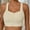 Khaki, variant on Soft Seamless Everyday Bras - Women's Fashion Bare Yoga Tank Top Dry High-Strength Sports Bra for Running and Fitness Navy L